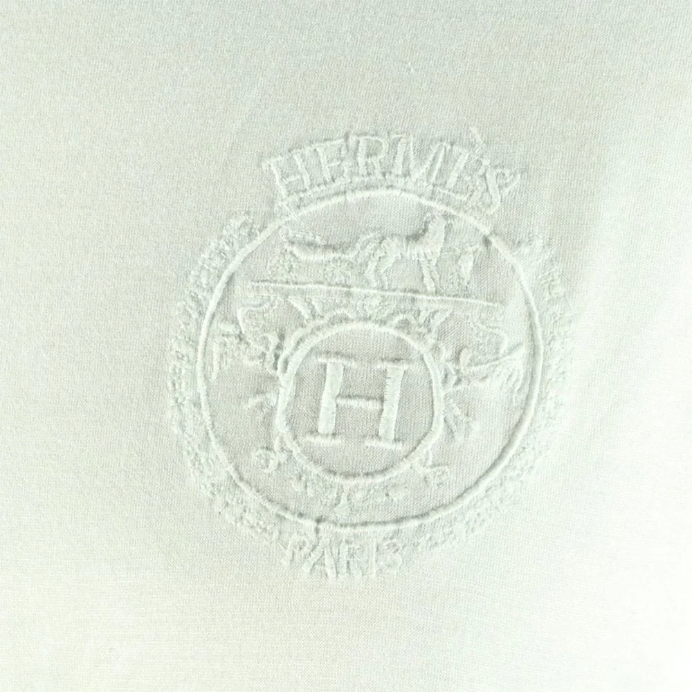 Hermès Vintage Embroidered Logo Tee Shirt